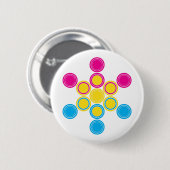 panSacred cirkels Ronde Button 5,7 Cm (Voorkant /achterkant)