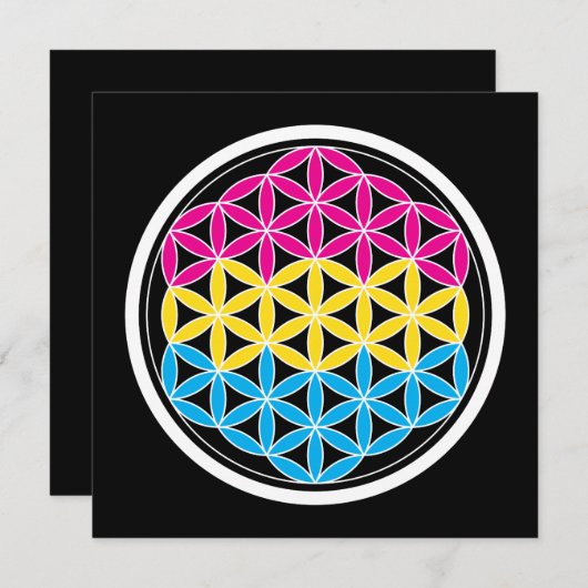 panSacred geometrie Kaart (Voorkant / Achterkant)