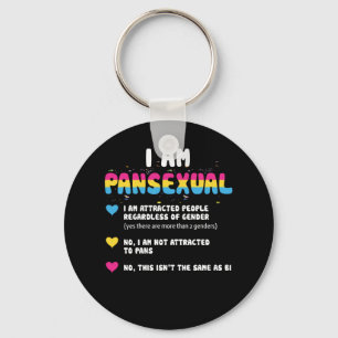 Panseksuele definitie - Funny Gay Pride LGBT Sleutelhanger