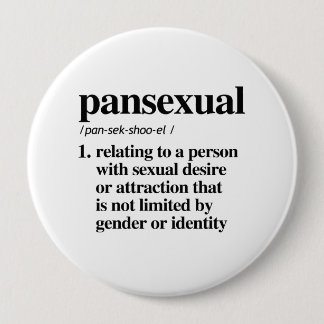 Panseksuele definitie - gedefinieerde LGBTQ-termen Ronde Button 4,0 Cm