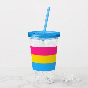 Panseksuele vlag acryl drinkbeker