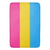 Panseksuele vlag groot badmat (Voorkant Verticaal)