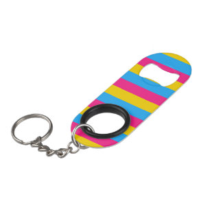 Panseksuele vlag mini flessenopener