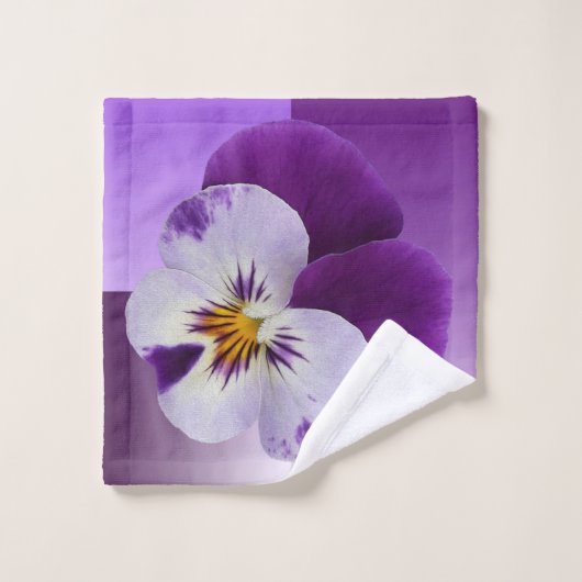 Pansement blanc pourpre (Gant de toilette)