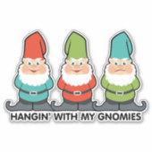 Panser Avec Mes Gnomies Homies Amis Sticker (Devant)