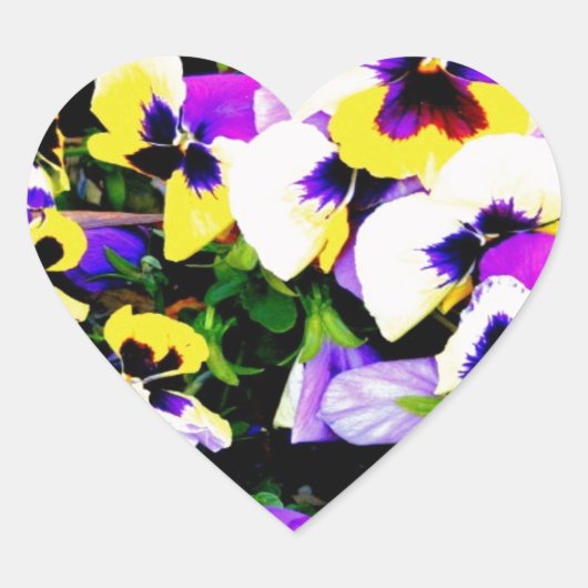 panserijbloemen hart sticker (Voorkant)