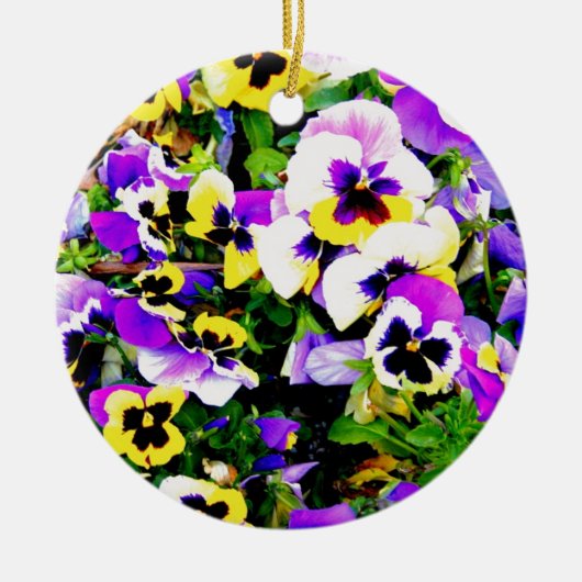 panserijbloemen keramisch ornament (Voorkant)