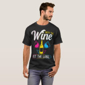 Panseual in Wine Niet het etiket, Pan Pride Pr T-shirt (Voorkant volledig)