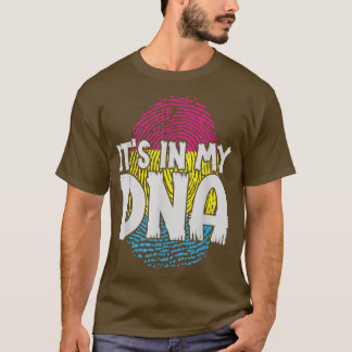 Panseual vingerafdruk Pan Pride Month DNA LGBTQ Pa T-shirt
