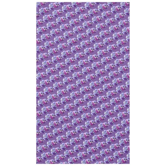 Panseuse violette Carré nappe florale (Devant)