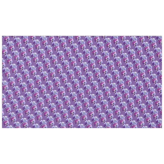 Panseuse violette Carré nappe florale (Devant (Horizontal))
