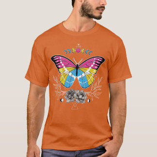 Pansexual Butterfly LGBT Pride Vlag T-shirt