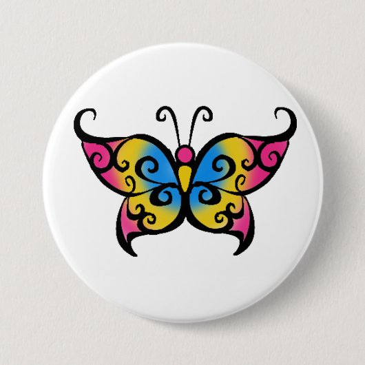 Pansexual Butterfly Ronde Button 7,6 Cm (Voorkant)