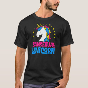Pansexual Eenhoorn Meisje Majestic LHBTQ Pan Pride T-shirt