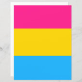 Pansexual Flag Papier (Voorkant / Achterkant)