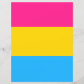 Pansexual Flag Papier (Voorkant)