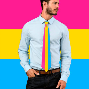 Pansexual Flag & Pride community business/gender Stropdas