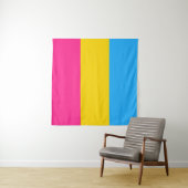 Pansexual Flag Square Wandkleed (In situ)