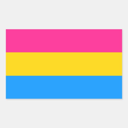 Pansexual flag stickers (Voorkant)