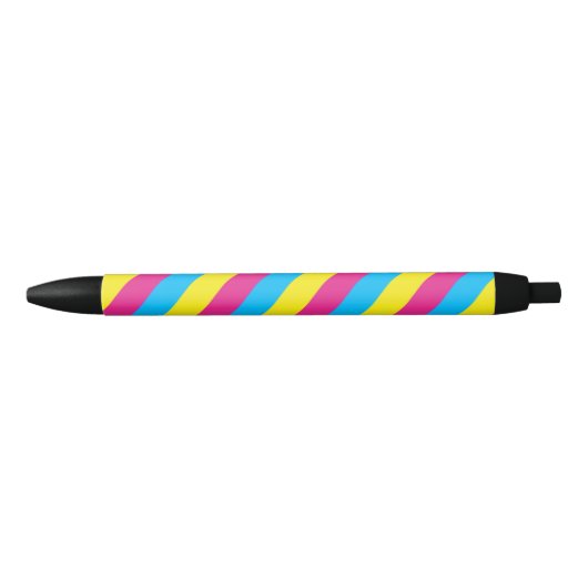 Pansexual Flag Swirl Pen (Voorkant)