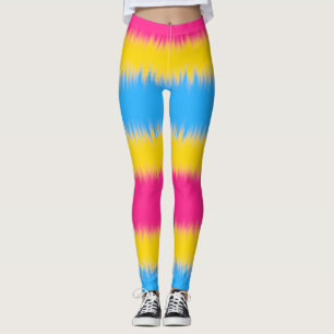 Pansexual Flag Wide Stripe Leggings
