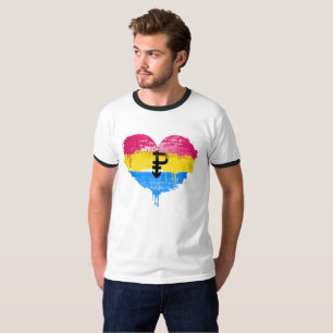PANSEXUAL HART - PANSEXUELE LOVE - SYMBOOL - T-SHIRT