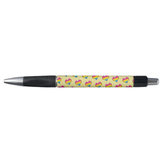 Pansexual Heart Pattern Pen (Voorkant)