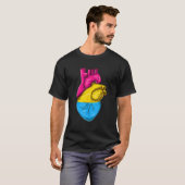 Pansexual Heart T-shirt (Voorkant volledig)