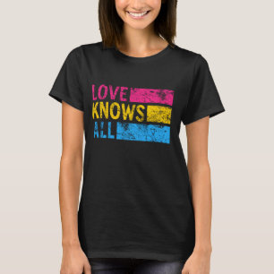Pansexual liefde kent alle pansexual trots t-shirt