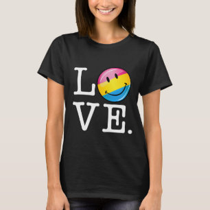 Pansexual Love Smilling Flag T-shirt