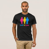Pansexual Love T-shirt (Voorkant volledig)