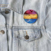 Pansexual nebula flag pin ronde button 5,7 cm (In situ)