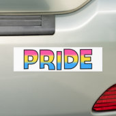 Pansexual/Omnisexual Pride Bumpersticker (Op auto)