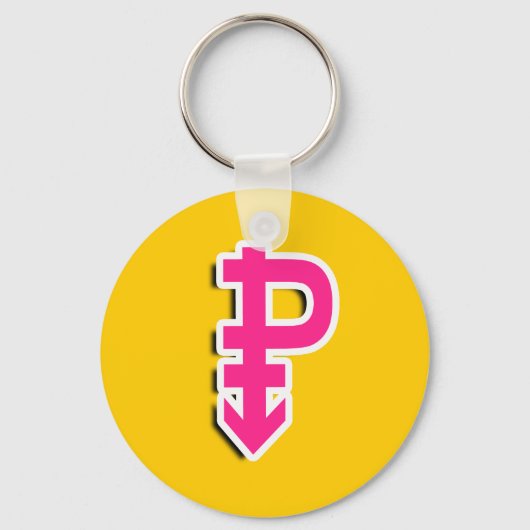 PANSEXUAL P SYMBOOL 3D SLEUTELHANGER (Voorkant)