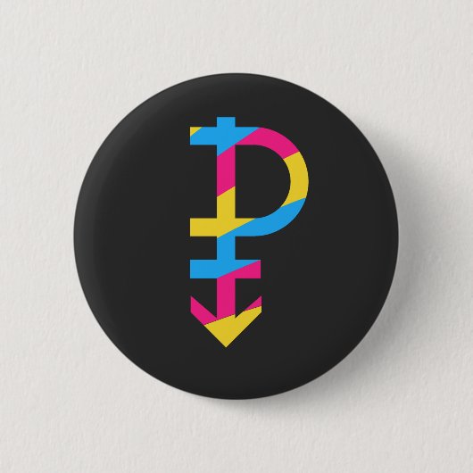 Pansexual - Panromantisch Ronde Button 5,7 Cm (Voorkant)