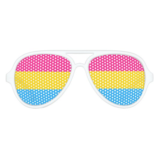Pansexual Pride Aviator Zonnebril (Voorkant)