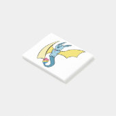 Pansexual Pride Bat Dragon Post-it® Notes (Schuin)