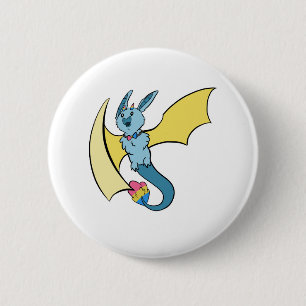 Pansexual Pride Bat Dragon Ronde Button 5,7 Cm