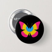 Pansexual Pride Butterfly Ronde Button 5,7 Cm (Voorkant /achterkant)