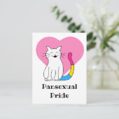 Pansexual Pride Cat Briefkaart (Staand voorkant)