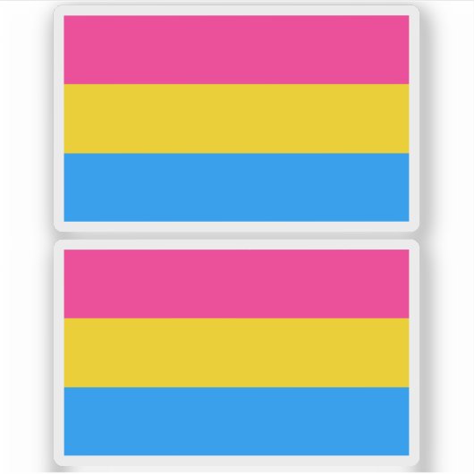 Pansexual Pride Colors Sticker (Voorkant)