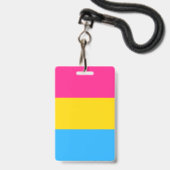 Pansexual Pride Flag Badge (Voorzijde met lanyard)