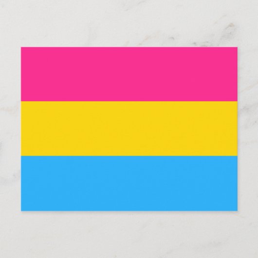 Pansexual Pride flag Briefkaart (Voorkant)
