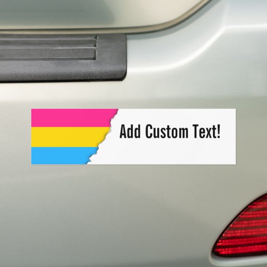 Pansexual Pride flag Bumpersticker (Op auto)