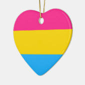 Pansexual Pride Flag Keramisch Ornament (Links)