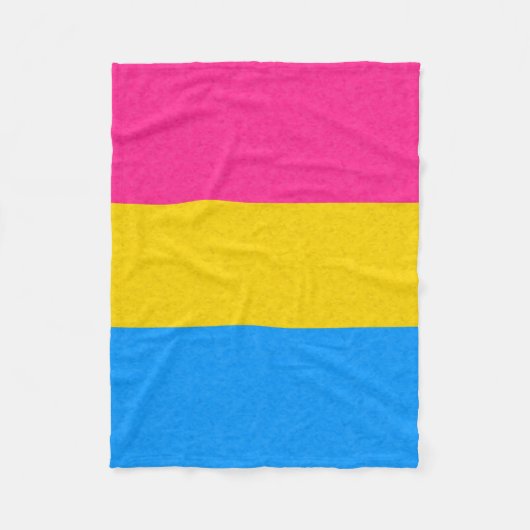 Pansexual Pride Flag kleurige achtergrond Fleece Deken (Voorkant)