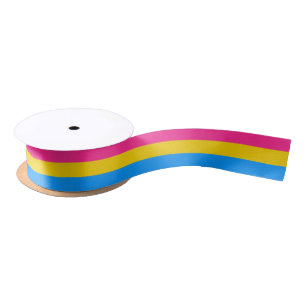 Pansexual Pride Flag kleurige achtergrond Lint