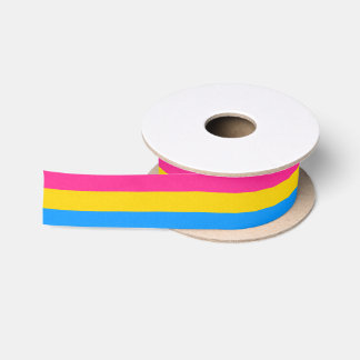 Pansexual Pride Flag kleurige achtergrond Lint