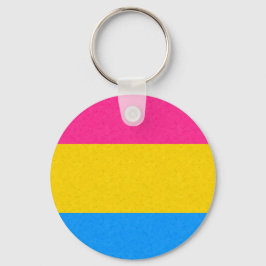 Pansexual Pride Flag kleurige achtergrond Sleutelhanger