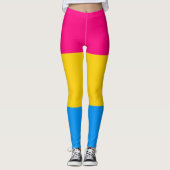 Pansexual Pride Flag Leggings (Voorkant)